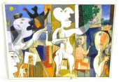 Abstract figural painting in t