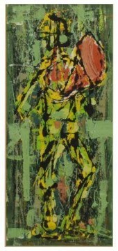 ABSTRACT FIGURE PAINTING SIGNE