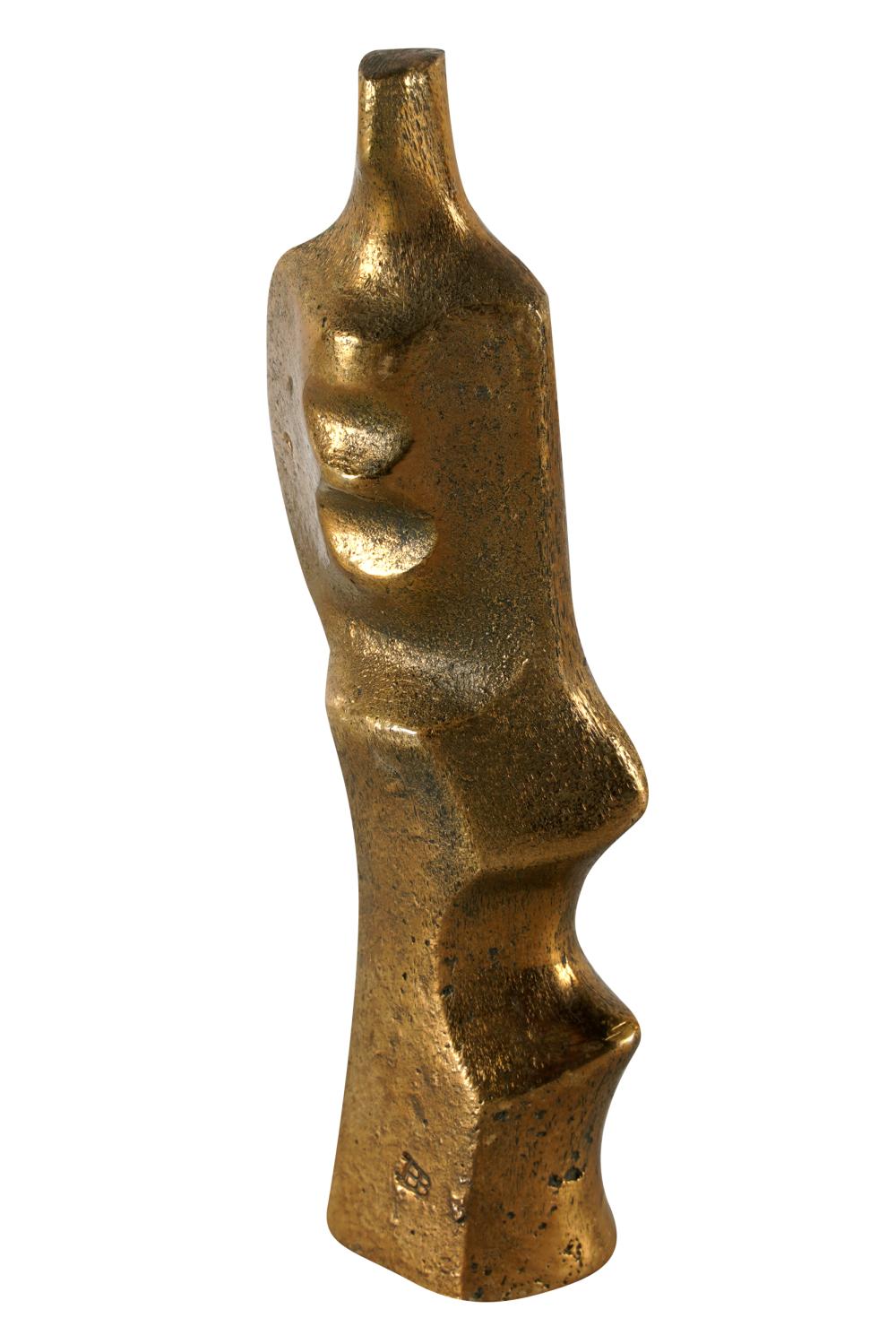 ABSTRACT FIGUREgilt bronze,