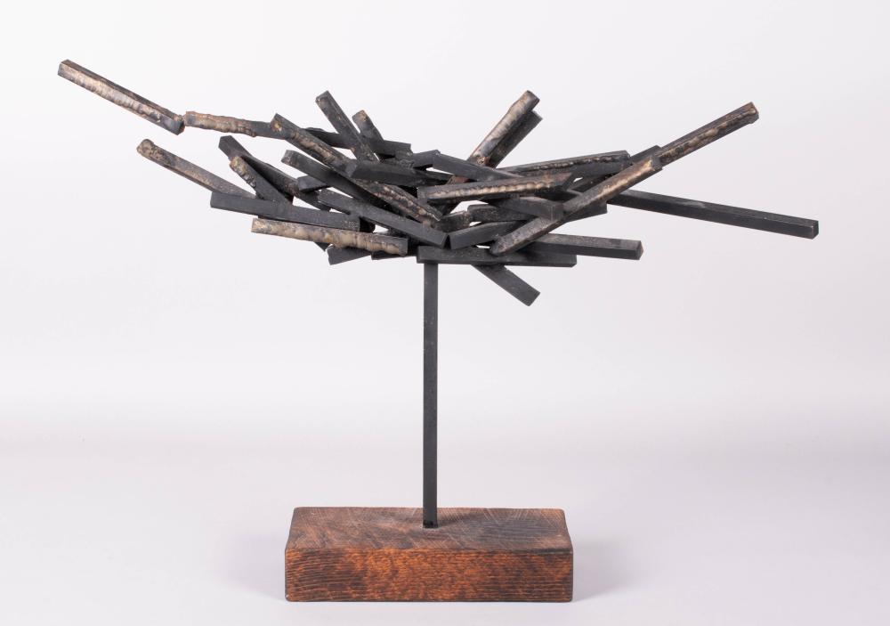 ABSTRACT FORGED AND PAINTED METAL
