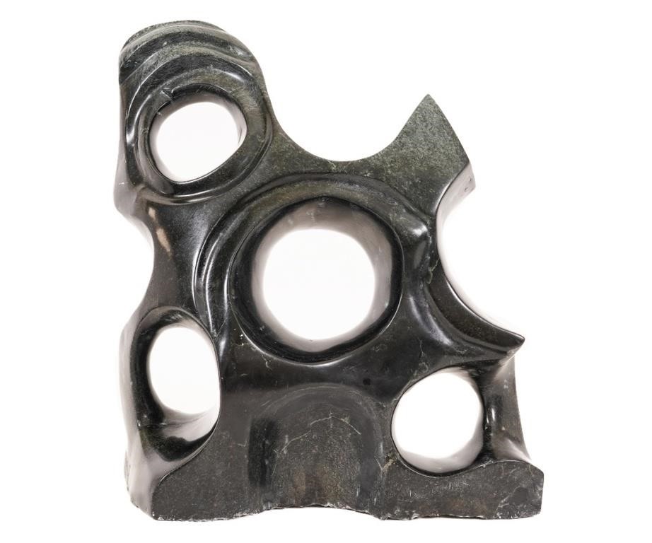 Abstract hand carved black
