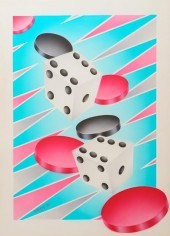 ABSTRACT LITHOGRAPH ON POSTER