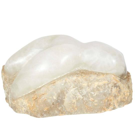 ABSTRACT MODERN ALABASTER TORSO