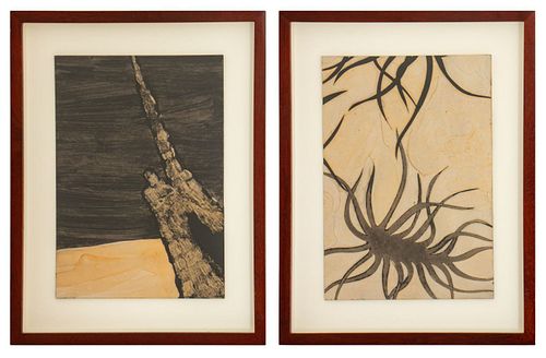 ABSTRACT MODERN MIXED MEDIA WORKS