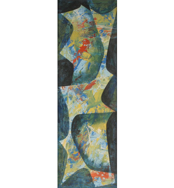 Abstract modern oil on canvas; 14