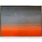 ABSTRACT OIL ON WOOD COMPOSITI