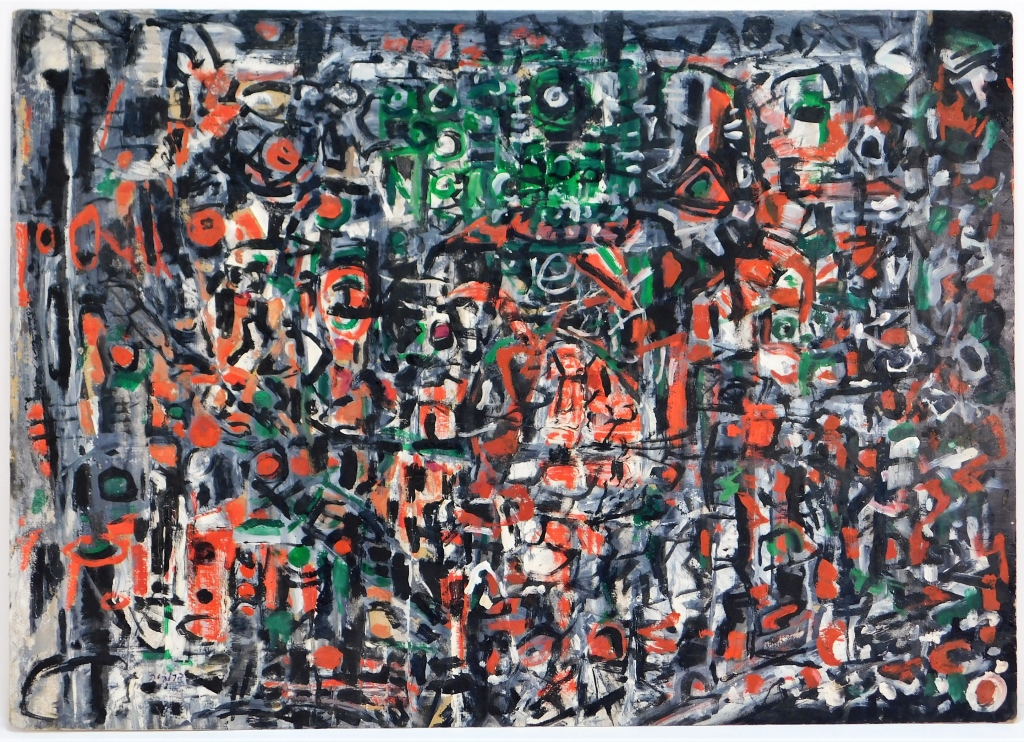 ABSTRACT PAINTING IN THE STYLE OF