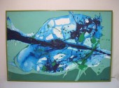 Abstract painting on canvas fr