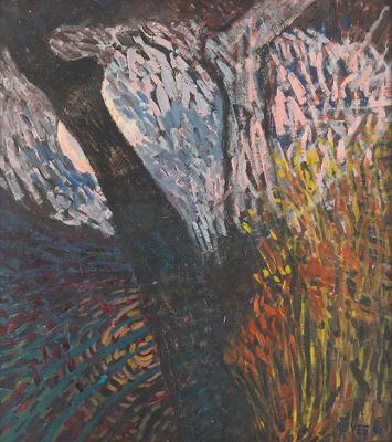 Abstract Painting Signed "Yee"