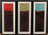 ABSTRACT TRIPTYCH IN FRAME ABS