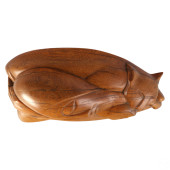 ABSTRACT WOOD SLEEPING FIGURE