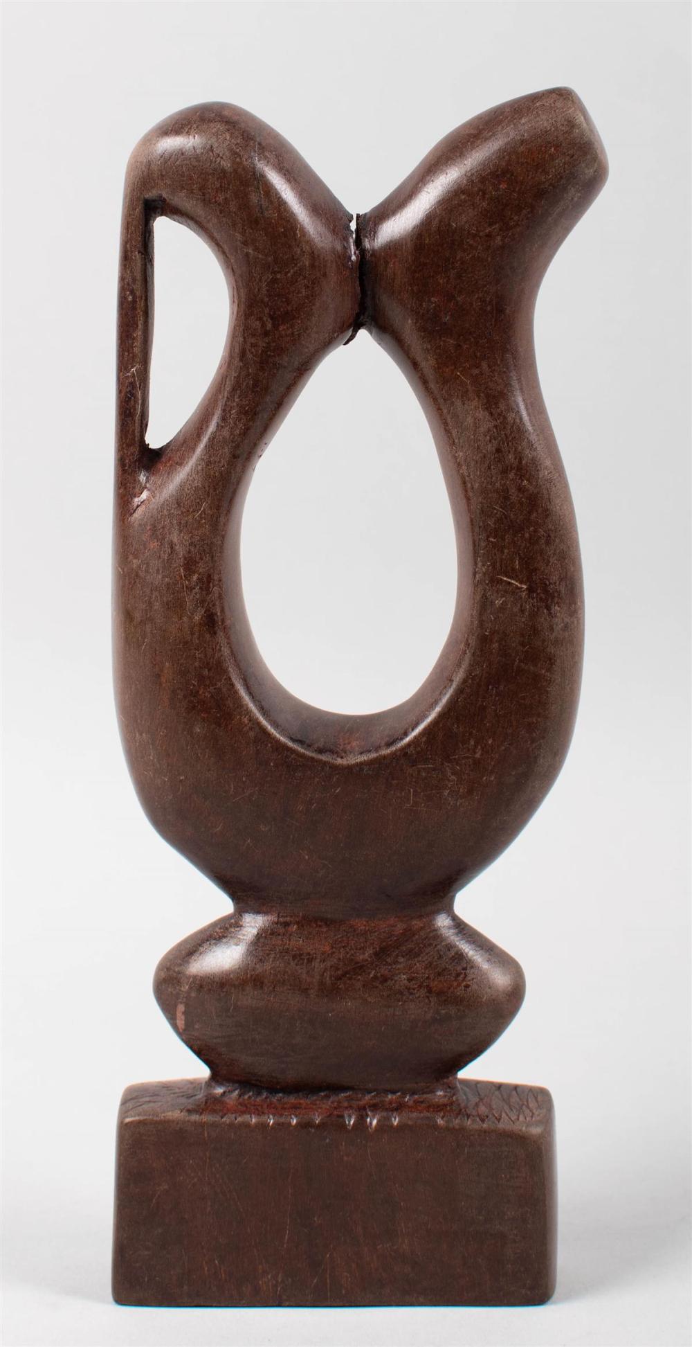 ABSTRACT WOODEN TRIBAL SCULPTURE