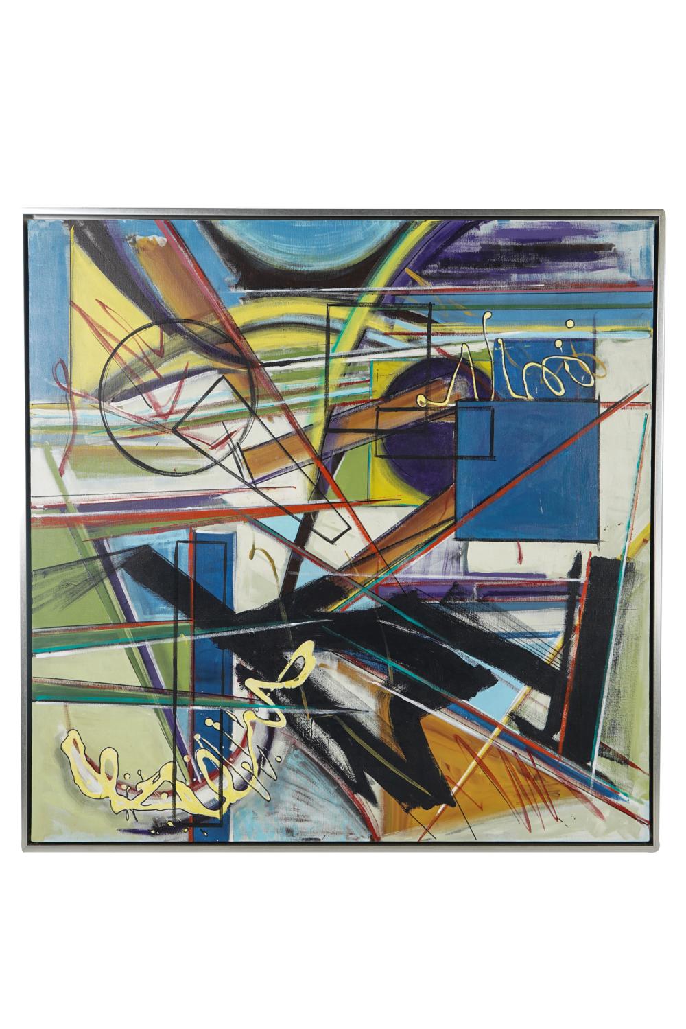 ABSTRACToil on canvas unsigned 49 x