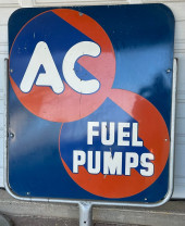 AC DOUBLE SIDED SIGN, SPARK PL