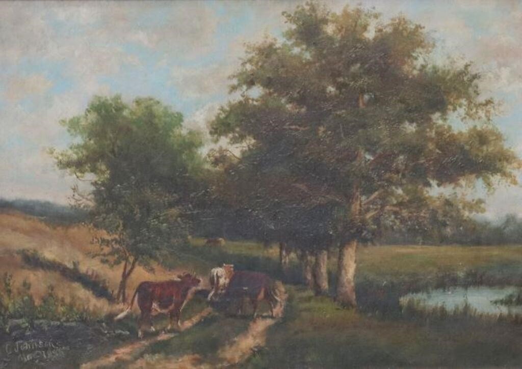 A.C. JOHNSON (19TH C.) COUNTRY LANE