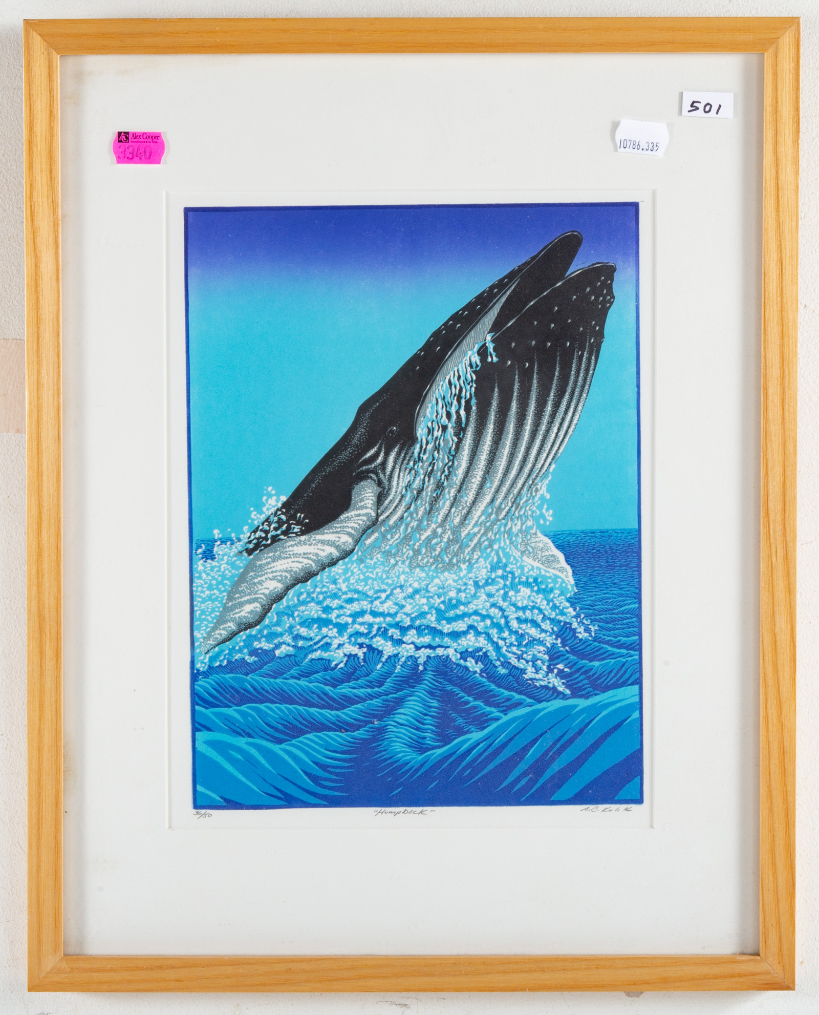 A.C. KULIK. "HUMPBACK," PRINT