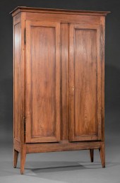 ACADIAN CARVED CYPRESS ARMOIRE