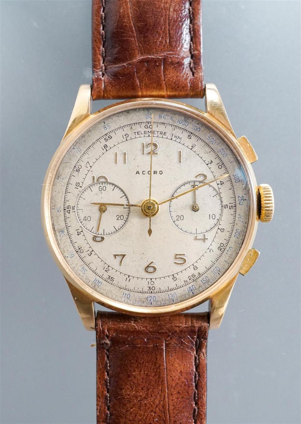 ACCRO 18-KARAT YELLOW-GOLD CASE