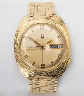 ACCUTRON MEN'S 14 KARAT YELLOW