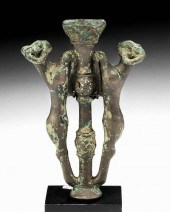 ACHAEMENID BRONZE FINIAL WITH