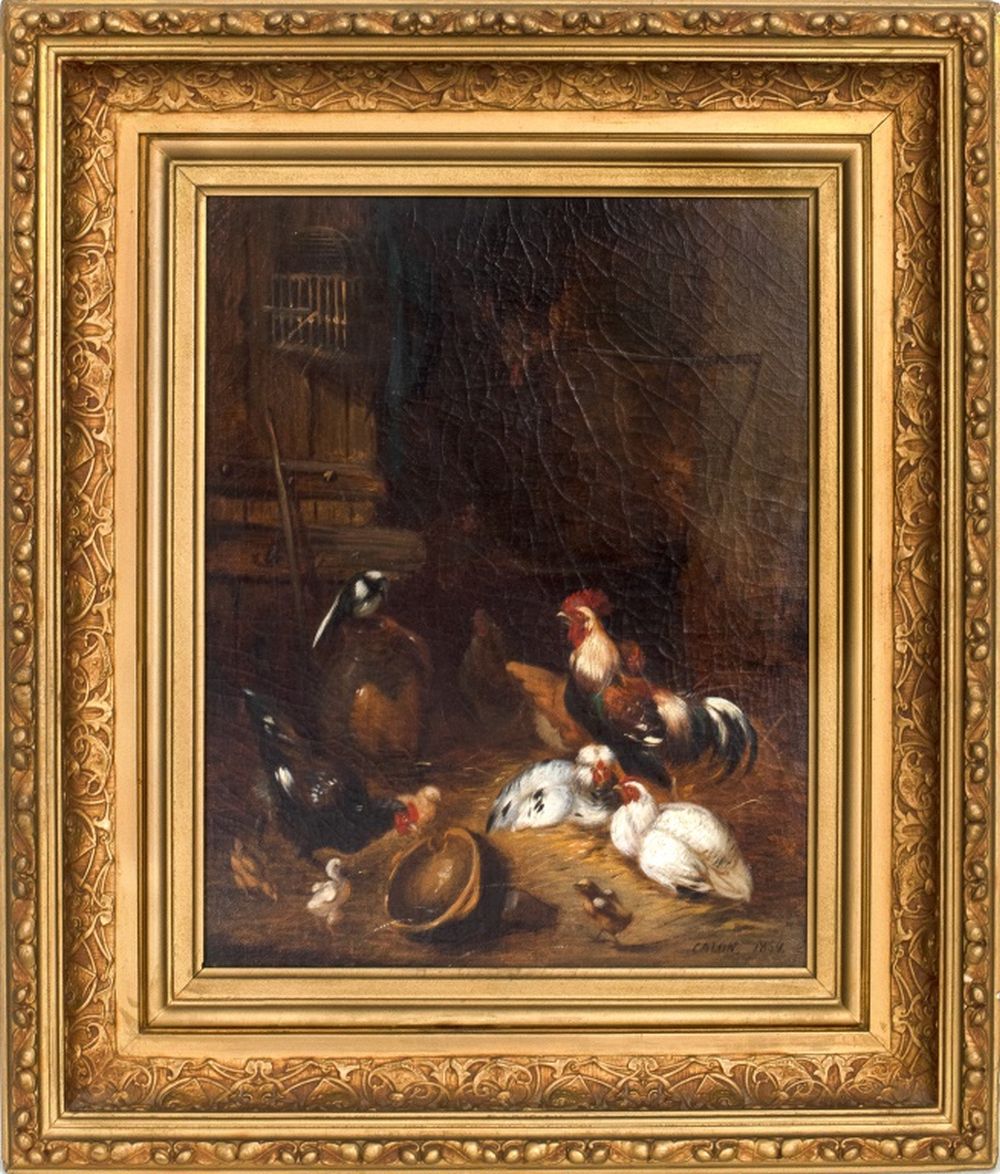 ACHILLE AUGUSTIN CALON OIL ON
