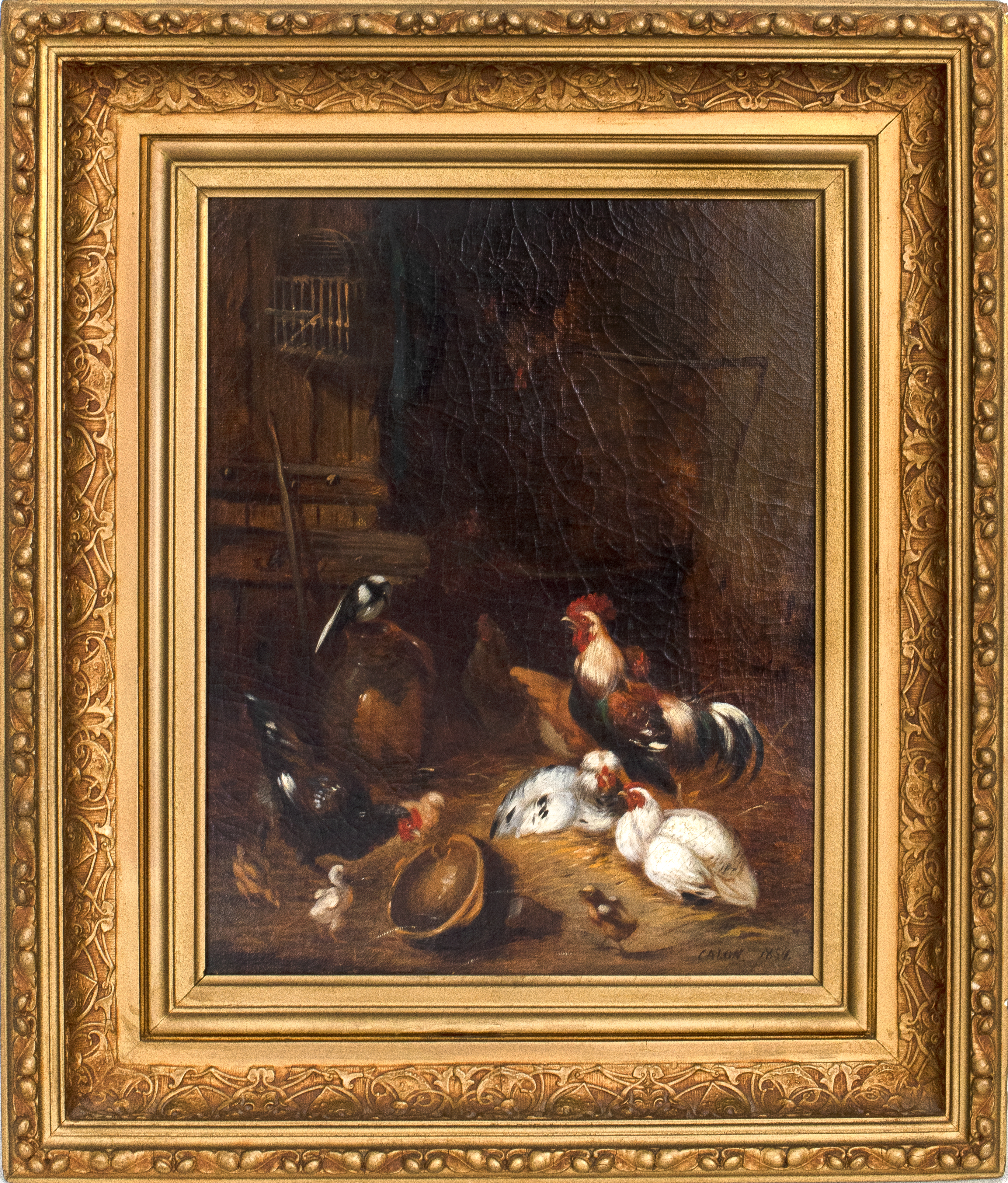 ACHILLE AUGUSTIN CALON OIL ON