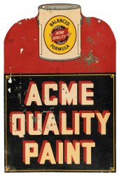 “ACME QUALITY PAINT” DOUBLE-SI
