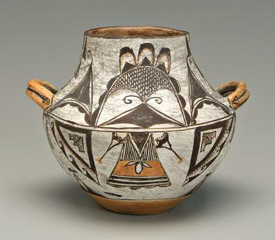 Acoma decorated jar, slightly