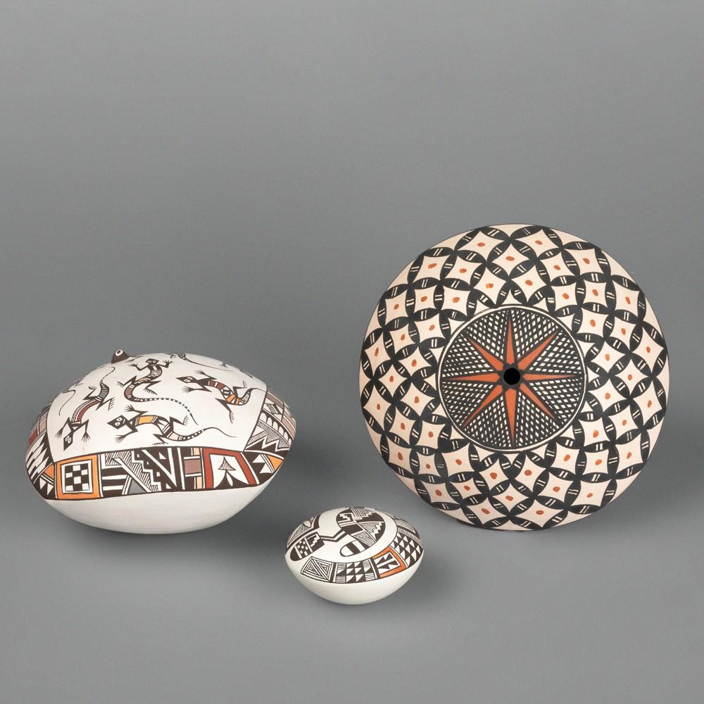 ACOMA, GROUP OF THREE ACOMA SEED