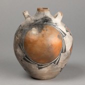 ACOMA, HISTORIC POLYCHROME CAN