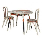 ACOMA PAINTED TABLE AND CHAIRS