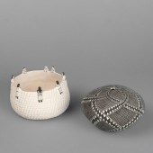 ACOMA, PAIR OF POTTERY VESSELS