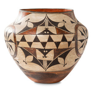 Acoma Polychrome Pottery Olla first