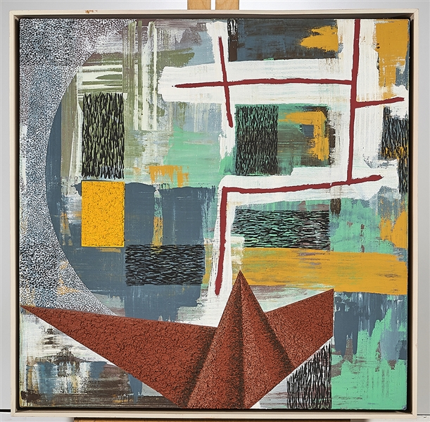 Acrylic on sand by Roy Dowell