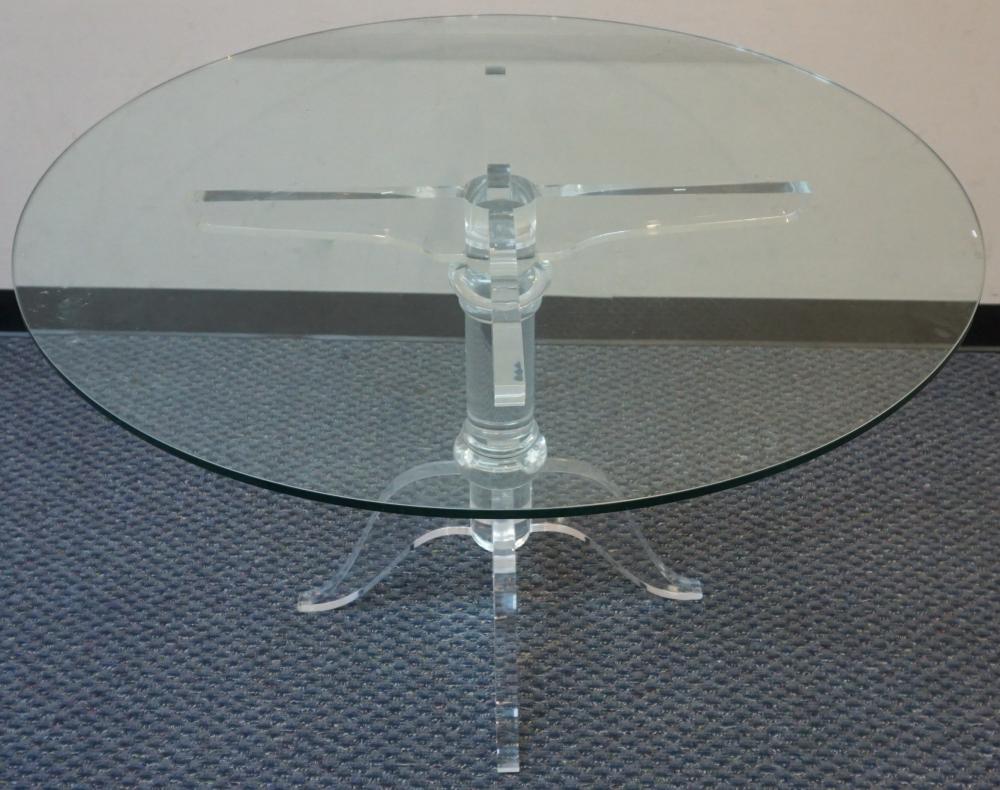 ACRYLIC QUEEN ANNE STYLE BASE GLASS