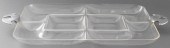 ACRYLIC SECTIONED SERVING TRAY