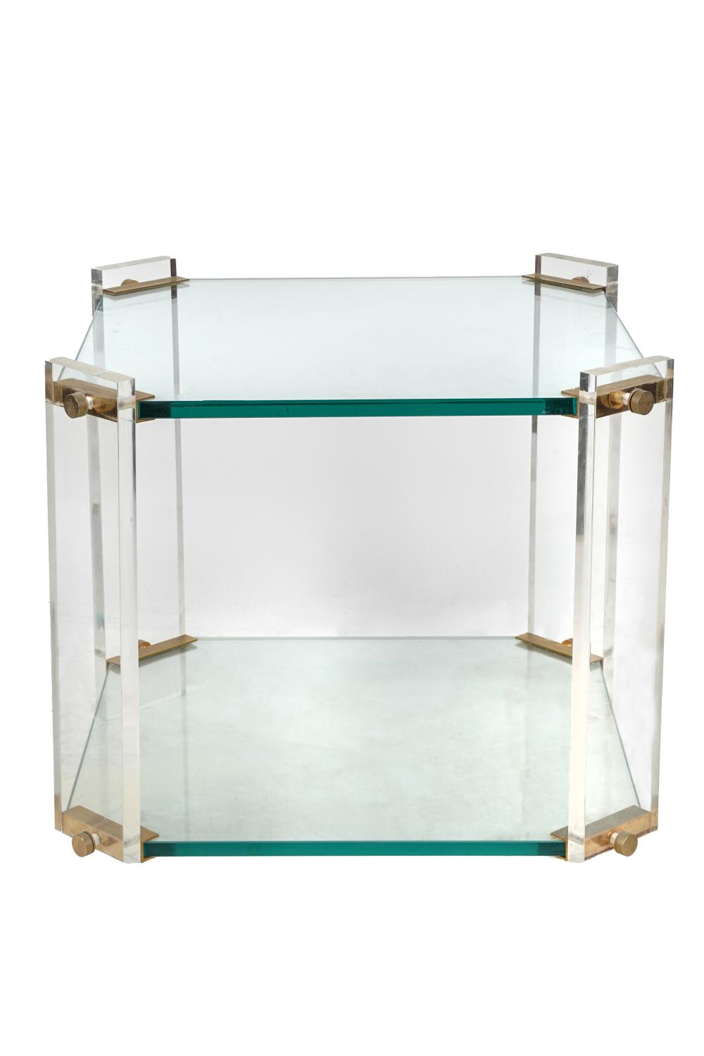 ACRYLIC SIDE TABLEwith two tiers