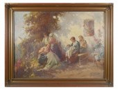 ACS AGOSTIN, WOMEN SEWING, O/C