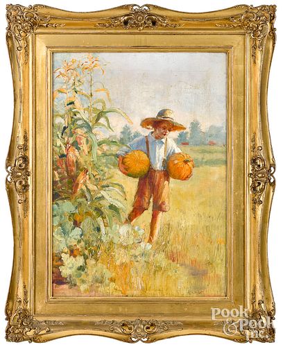 ADAM ALBRIGHT OIL ON CANVAS OF A