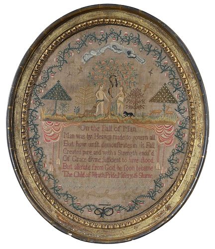 ADAM AND EVE NEEDLEWORKBritish,