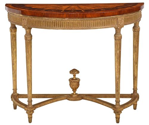 ADAM MARQUETRY INLAID SATINWOOD