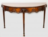 ADAM STYLE CARVED MAHOGANY DEM