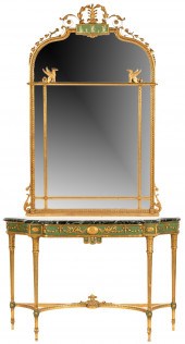 ADAM STYLE GILT AND GREEN-PAIN