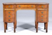 Adam style painted satinwood d