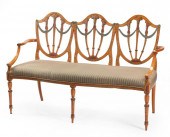 ADAM-STYLE PAINTED SATINWOOD T