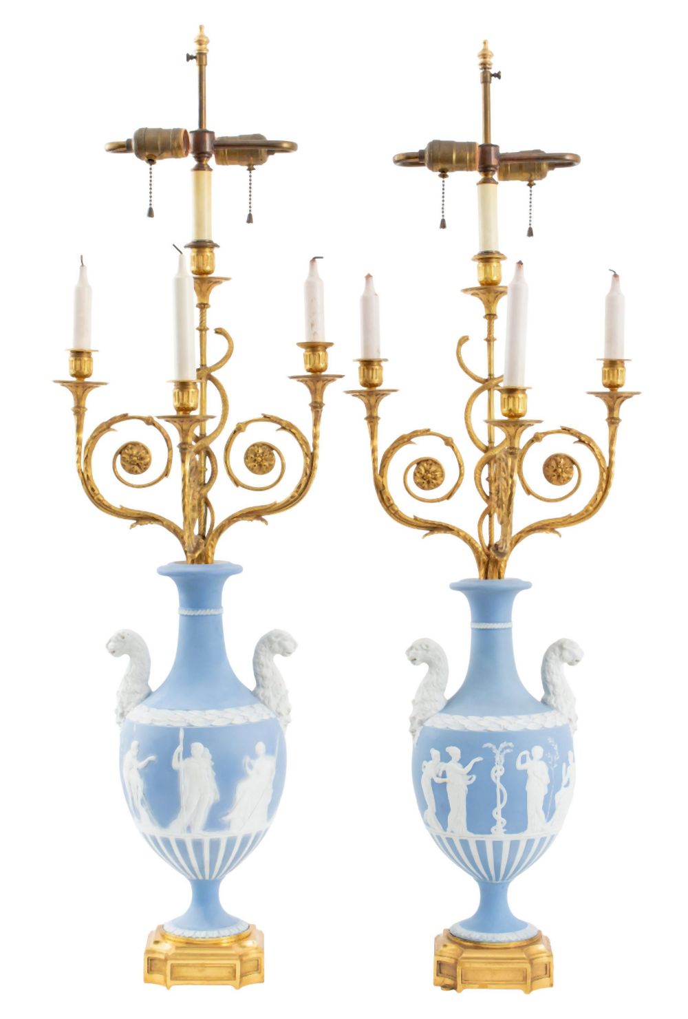 ADAMESQUE ORMOLU MOUNTED WEDGWOOD