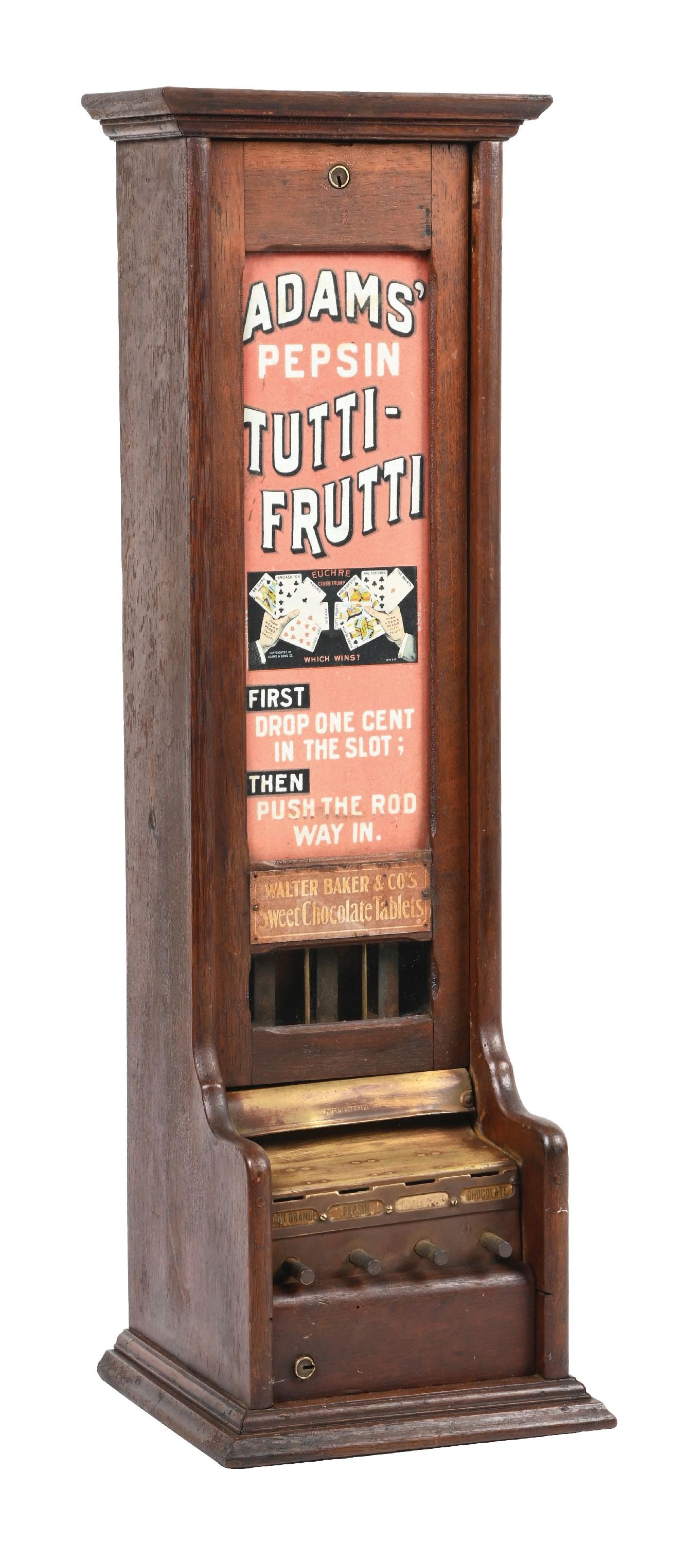 ADAMS PEPSIN TUTTI-FRUTTI TAB GUM