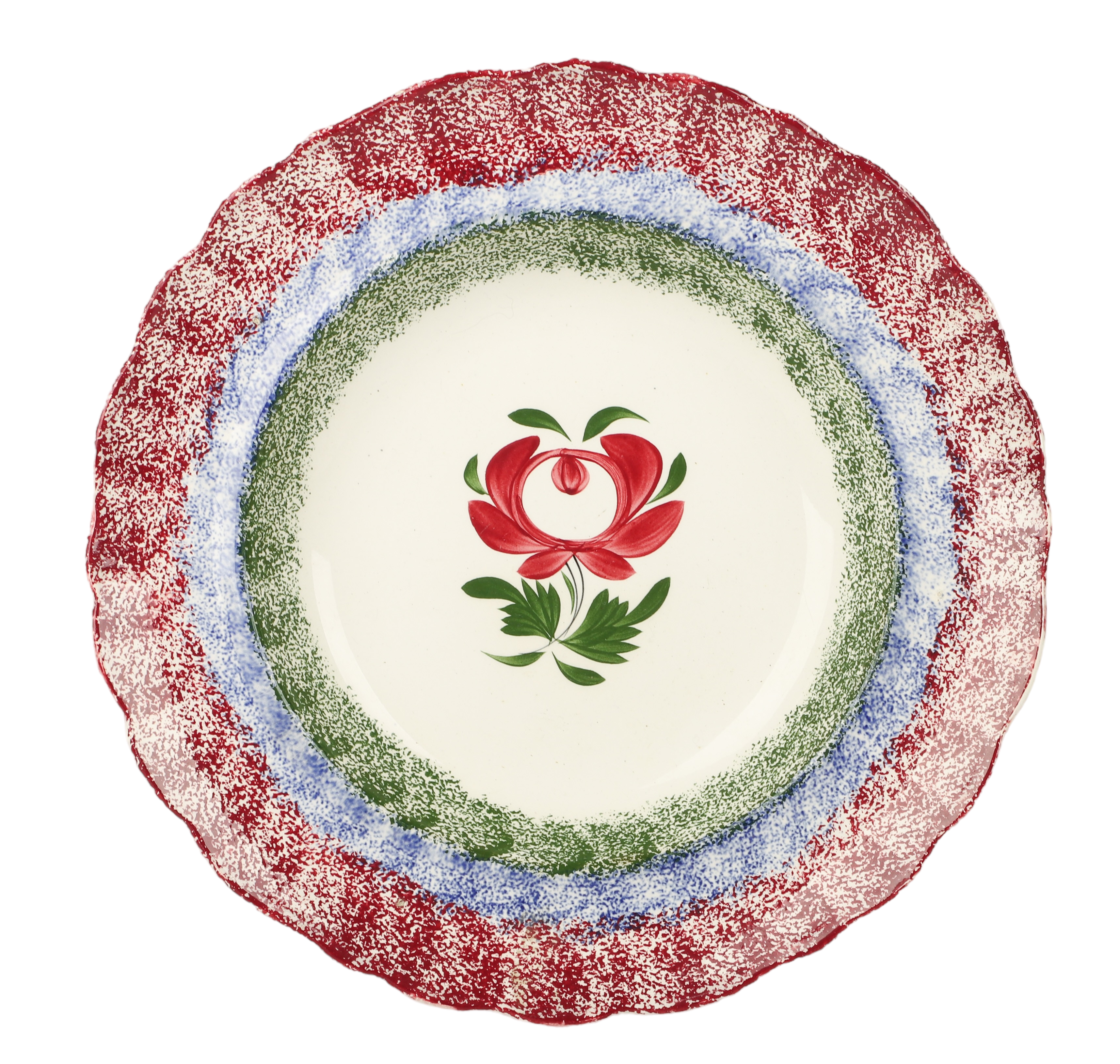 Adams Rose ironstone soup bowl,