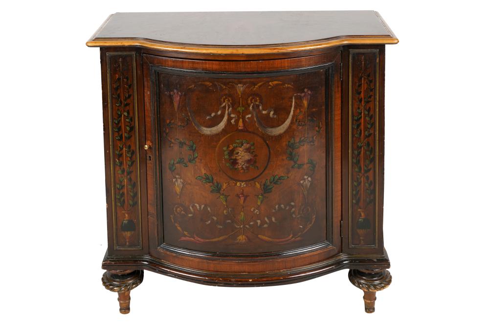 ADAMS STYLE PAINTED WALNUT SIDE