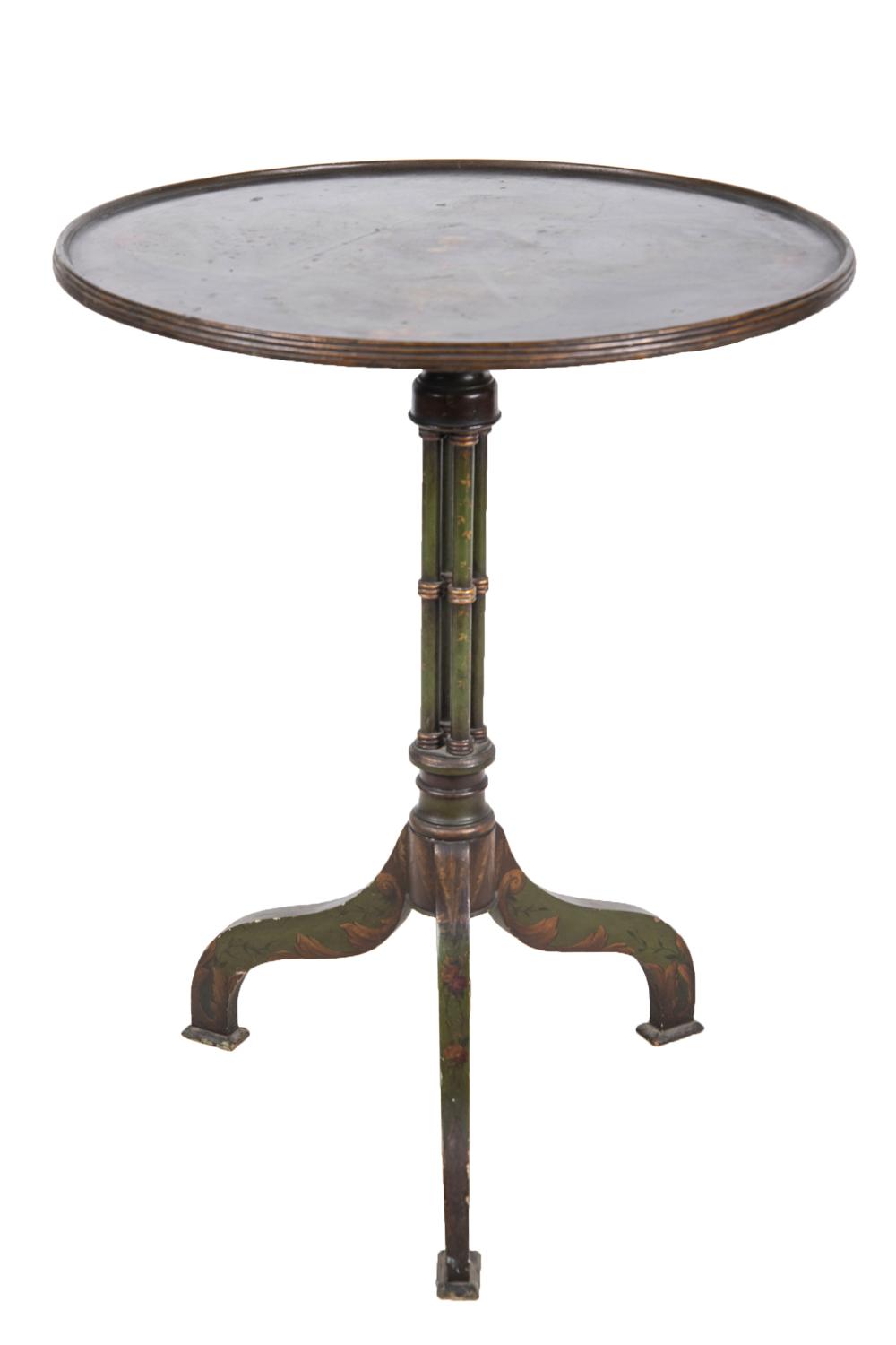 ADAMS STYLE PAINTED WOOD TRIPOD